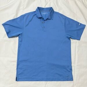 Nike Golf Dri fit size medium polo shirt sky blue color like new half sleeve